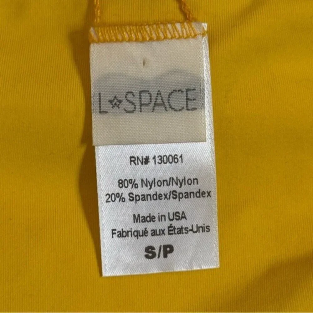 NWOT LSpace Small Sandy Bikini Bottoms Classic Yellow MSRP $70